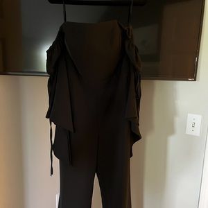 WHBM Off The Shoulder Black Jumpsuit